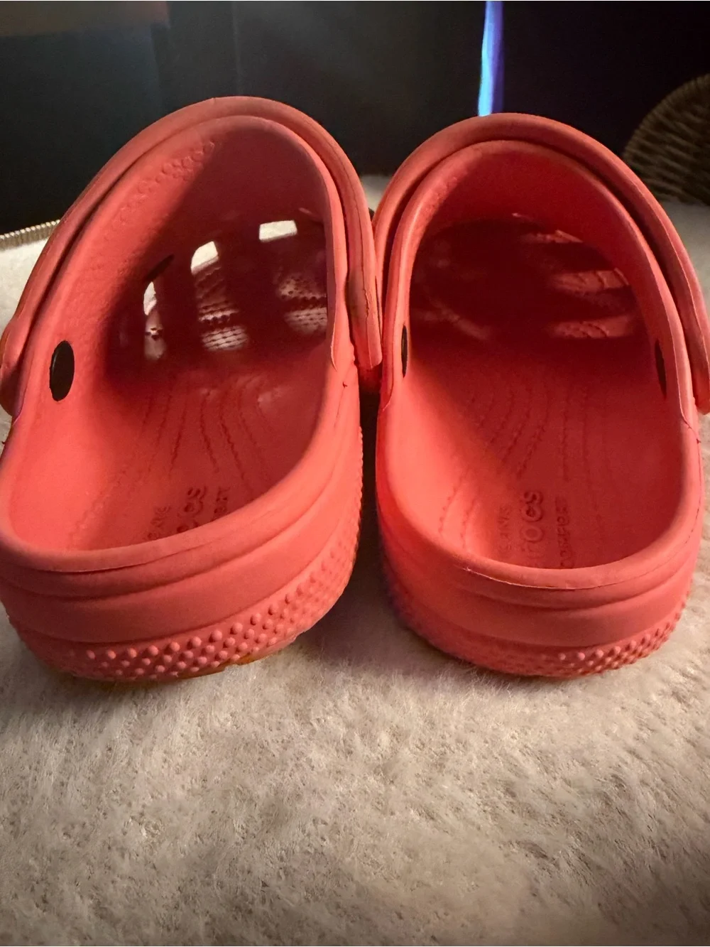 CROCS Kids Clogs in Bright Coral with Pokémon Charms